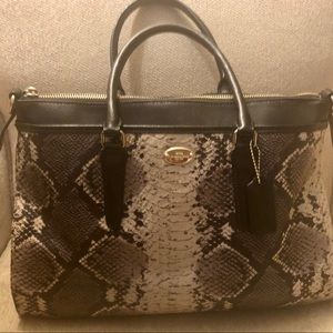 Coach Purse - snake skin - excellent condition